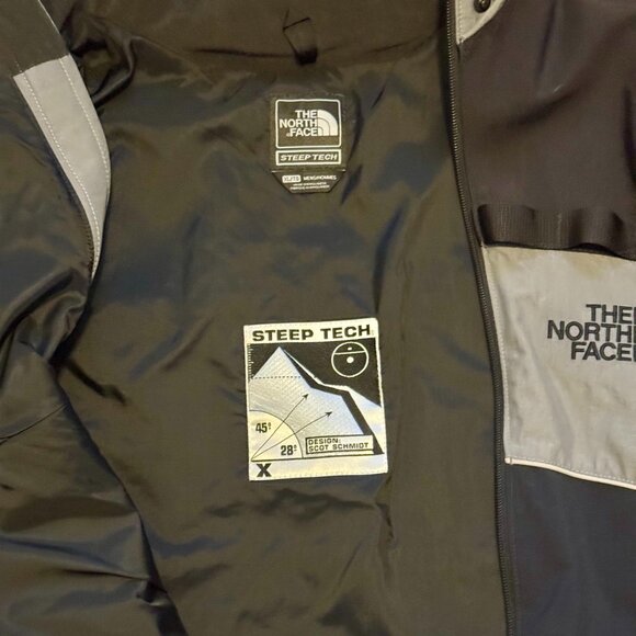 Vintage The North Face Steep Tech Jacket Apogee Scot Schmidt Black Gray Size XL - Picture 6 of 11